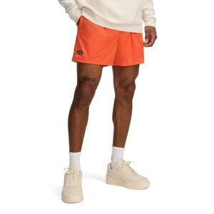 Under Armour Mens Under Armour Essential Mesh Shorts - Mens Fire/White Size XL